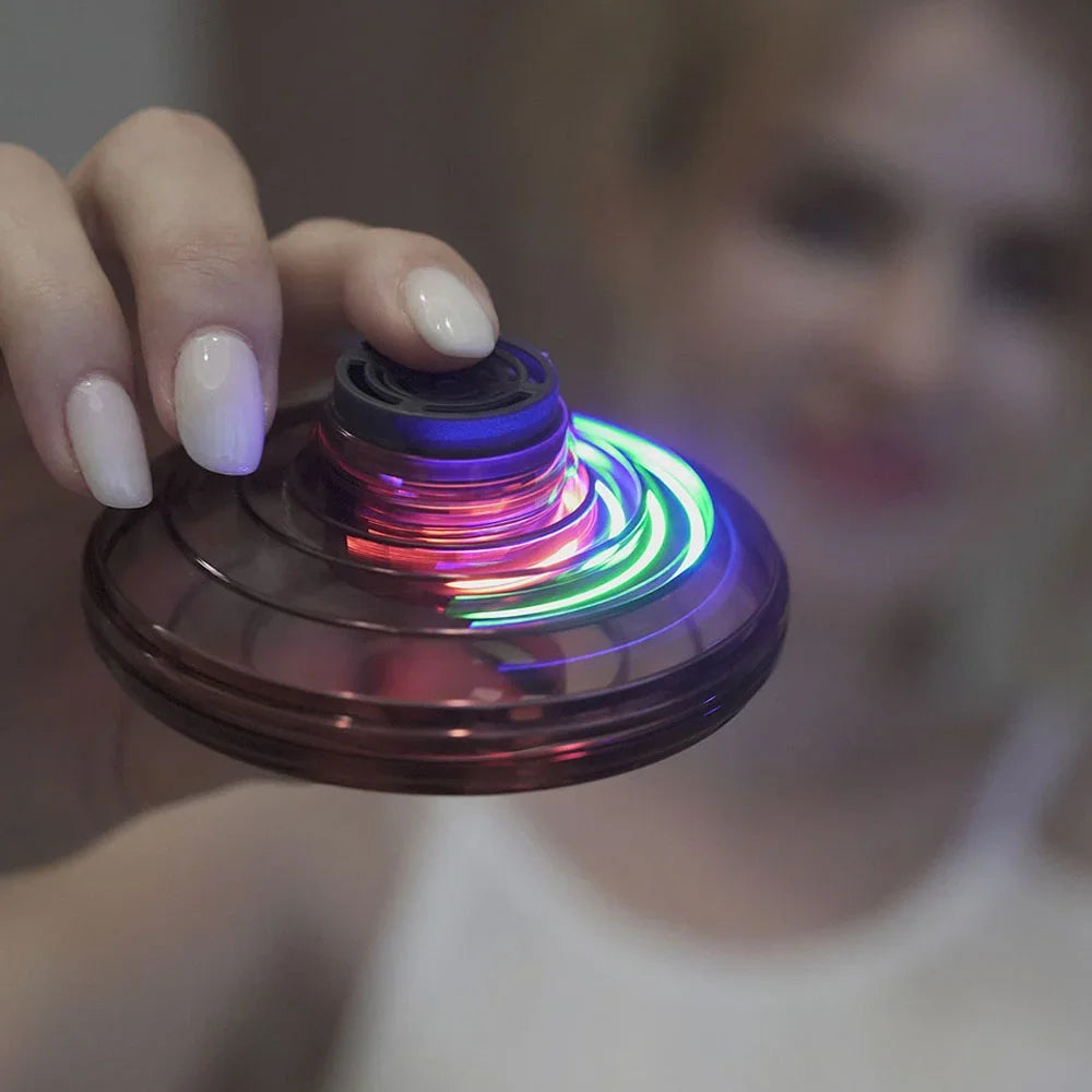 Magic Flying UFO Spinner — Hand-Launch LED Flying Toy