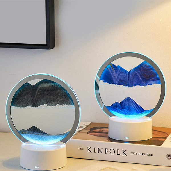Creative Quicksand Art Lamp — 3D Moving Sand Night Light