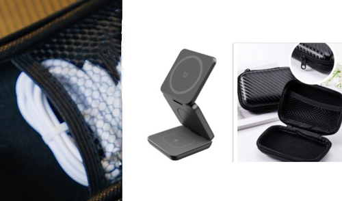 Magnetic Wireless Charging Stand — 3-in-1 Foldable Charger for Phone, Watch & Earbuds