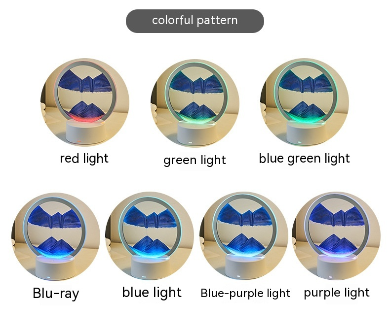 Creative Quicksand Art Lamp — 3D Moving Sand Night Light